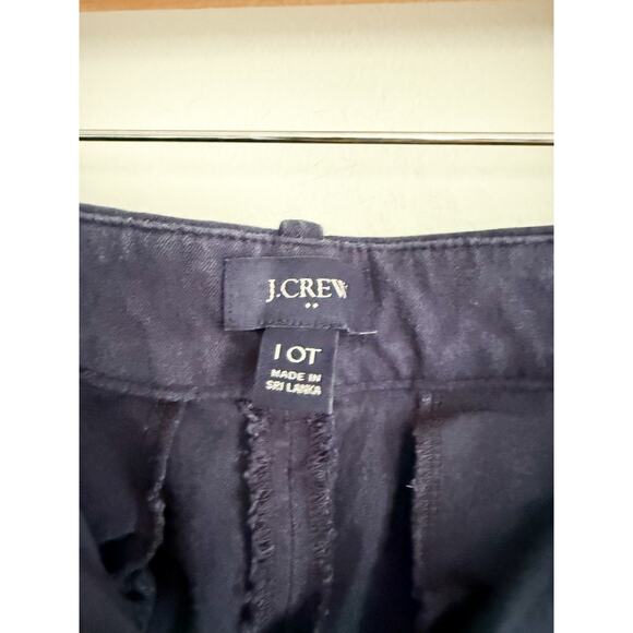 J.Crew Factory | Remy Wide-leg Cropped Pant For Women Navy | Sz 10T - Picture 5 of 9